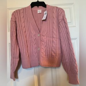 Abercrombie & Fitch Girls size 11/2 cropped button sweater